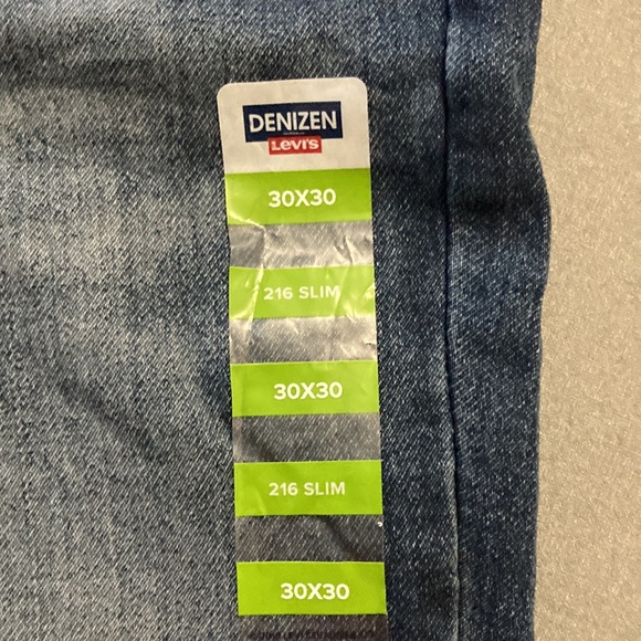 Denizen Levi’s 216 slim 30x30 blue denim jeans 63%cotton 36%polyester 1%elastane - Picture 6 of 9